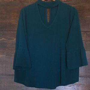 Moa Moa Greenish Blue blouse